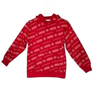 NFL 49ers Kids Hoodie Large Red (14-16)